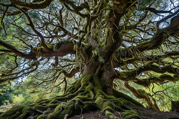 Foto oude boom van dichtbij