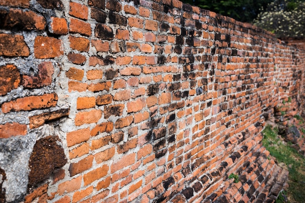 Oude Buitenbakstenen muur achtergrond vintage stijl grung textuur