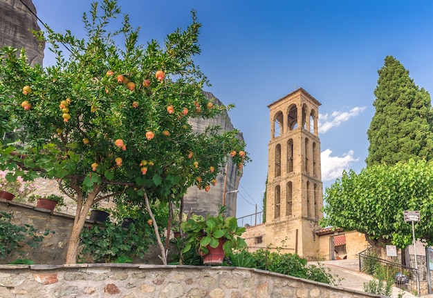 Oude Byzantijnse kerk in Meteora, Griekenland