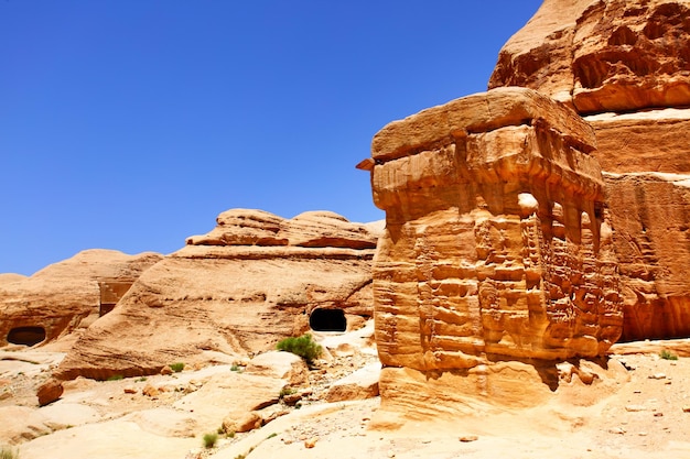 Oude constructies in Petra