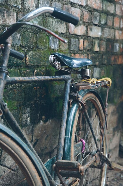 Oude fiets in Kerala, India