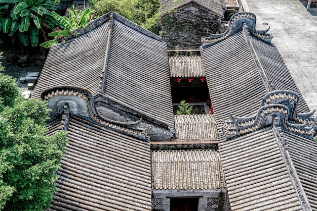 Oude gebouwen en huizen in Guangzhou Lingnan