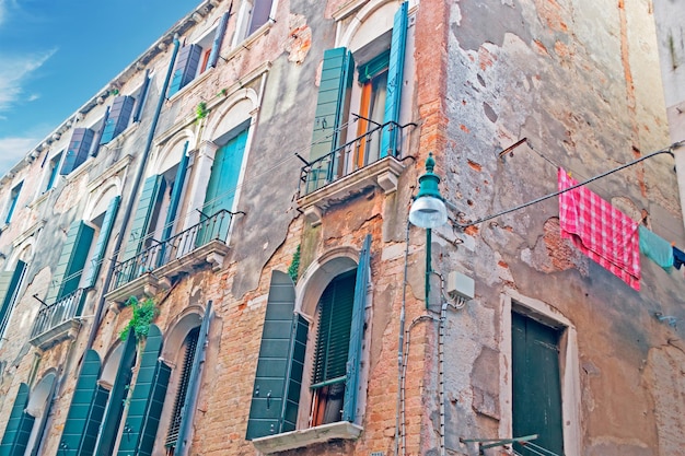 Oude gebouwen in Venetië Italië