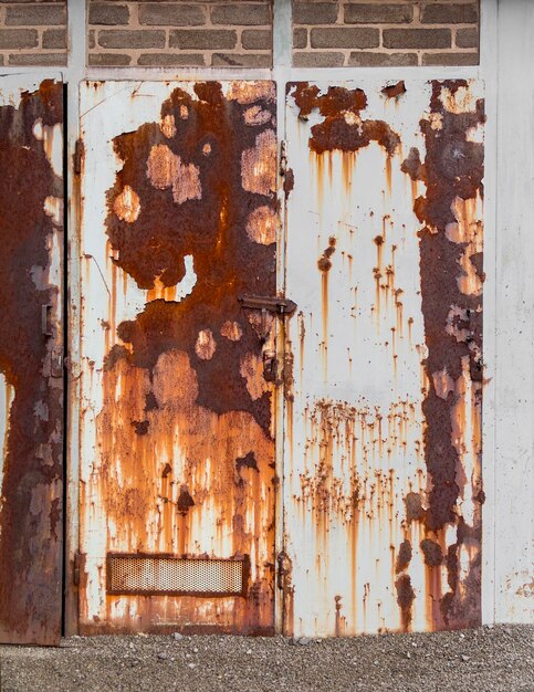 oude gecorrodeerde deur