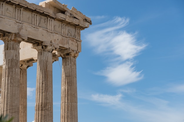 Oude Griekse tempel van Poseidon in de buurt van de Akropolis