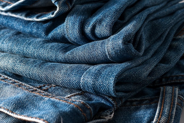 Oude grunge blue jeans textuur achtergrond