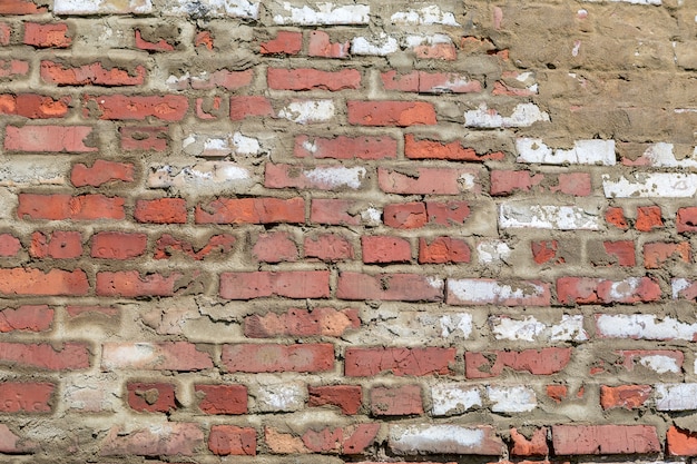 Oude grungebakstenen muur