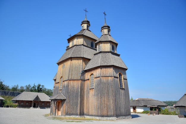 Oude houten kerk
