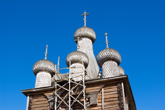 Foto oude houten kerk