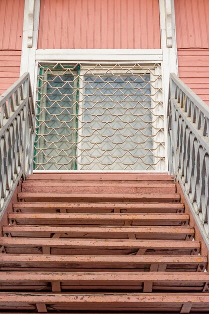 Foto oude houten trappen