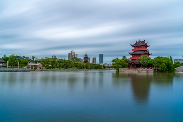 Oude kanaalwerf in Huaian, China