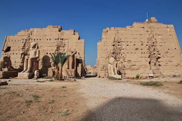 Oude Karnak-tempel in Luxor, Egypte