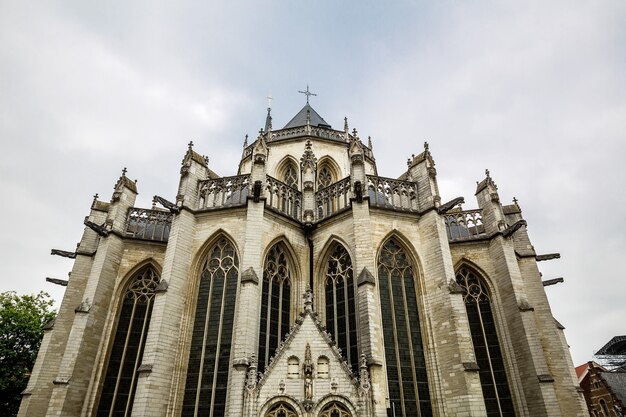 Oude kathedraal kerk gevel, oud Europa.