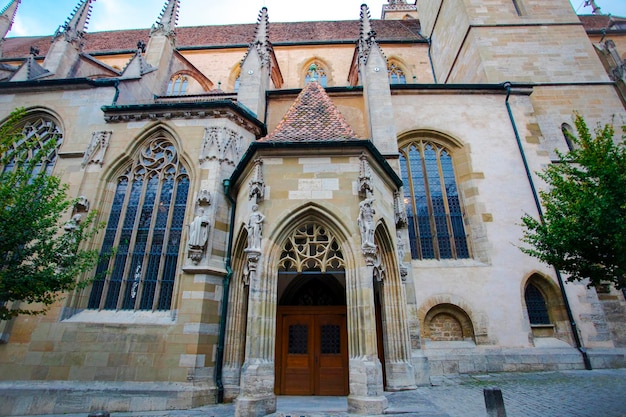 Oude kerk in het sprookjesstadje Rothenburg, Duitsland