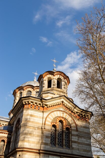 Oude kerkgebouw kerk van Saint Pantelimon Chisinau Moldavië