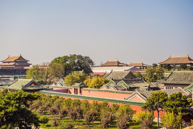 Oude koninklijke paleizen van de Verboden Stad in Peking China