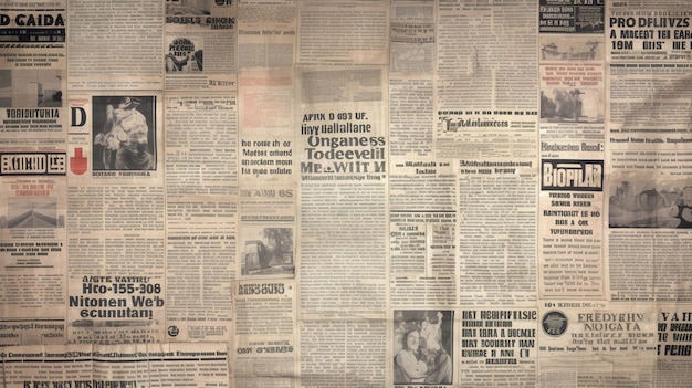 Foto oude krantenkoppen papieren achtergrond