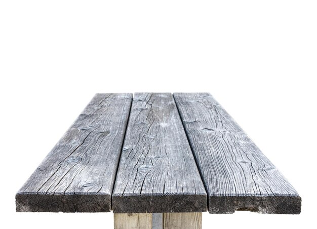 Oude lege houten tafel