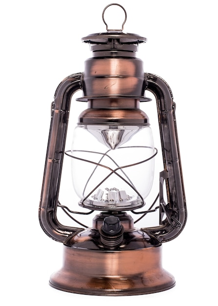 Oude metalen lamp