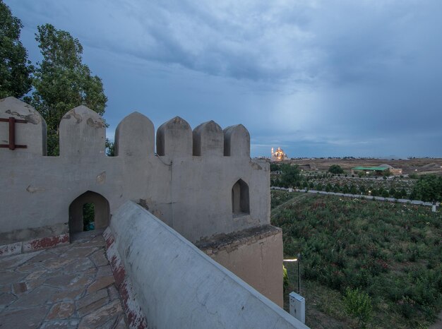 Oude moskee bij zonsondergang Mausoleum van Khoja Ahmed Yasawi Turkestan Kazachstan