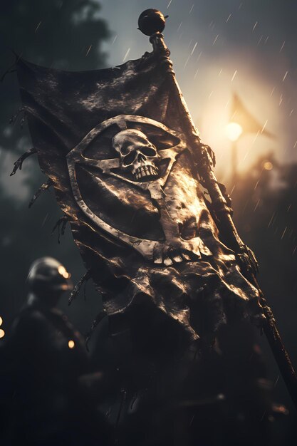 Oude piratenvlag