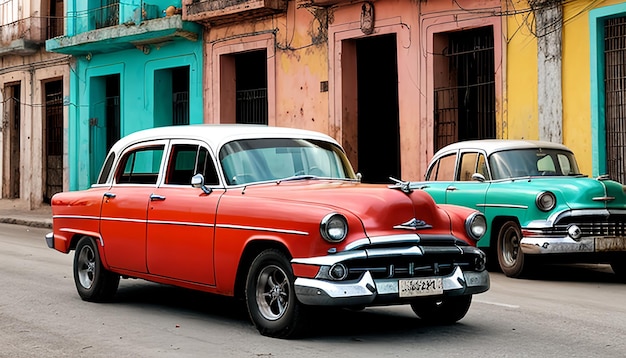 Oude retro auto in Havana Cuba