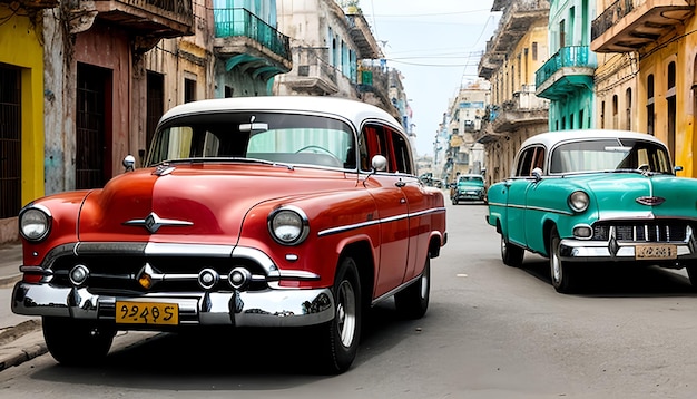 Oude retro auto in Havana Cuba