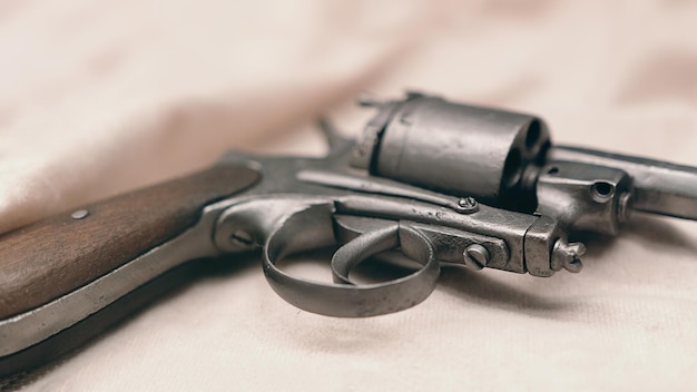 Foto oude revolver oud pistool