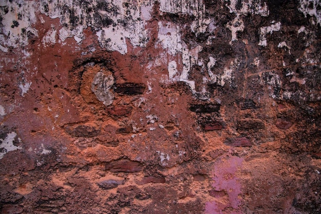 Oude rode bakstenen muur textuur achtergrond Grunge cement oppervlak