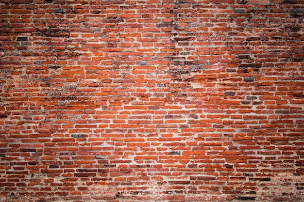 Oude rode bakstenen muur textuur achtergrond