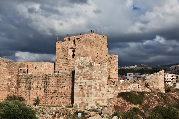 Oude Romeinse ruïnes in Byblos, Libanon