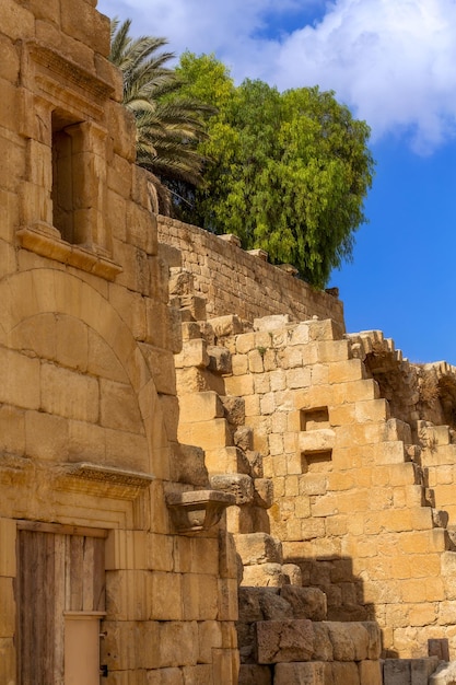 Oude Romeinse ruïnes van Jerash Gerasa Jordanië