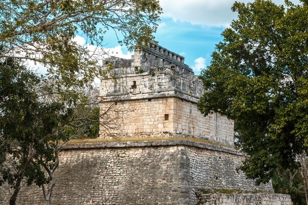 Oude ruïnes in Chichen Itza