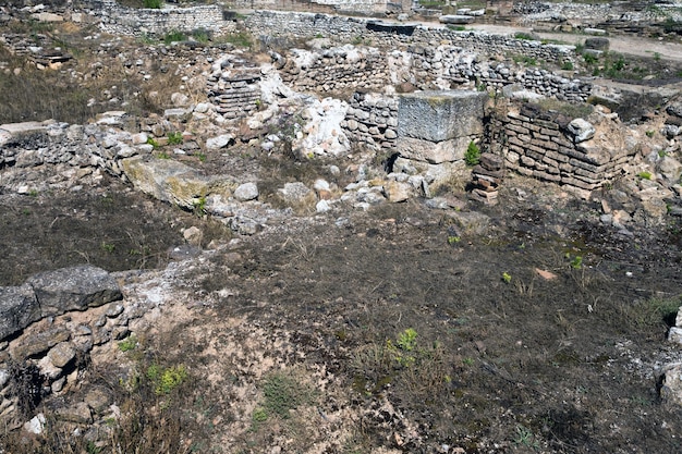 Oude ruïnes in Dion Griekenland