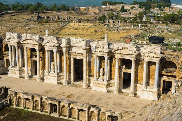 Oude ruïnes in Pamukkale, Turkije