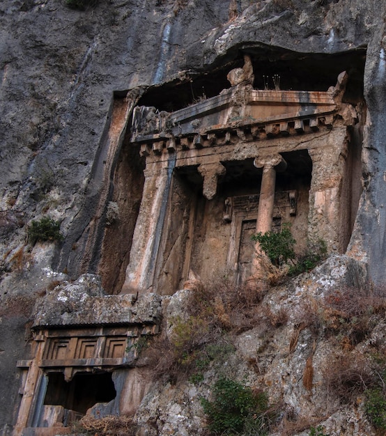Oude ruïnes van fethiye turkiye