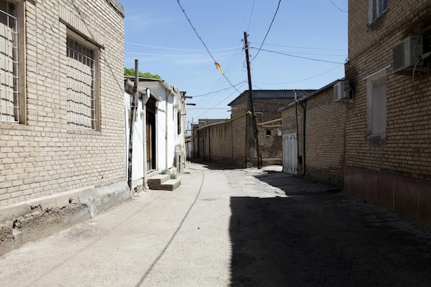 Foto oude smalle straatjes van bukhara