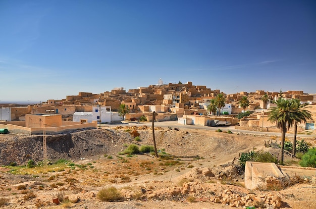 Oude stad in de Saharawoestijn Tunesië Afrika HDR