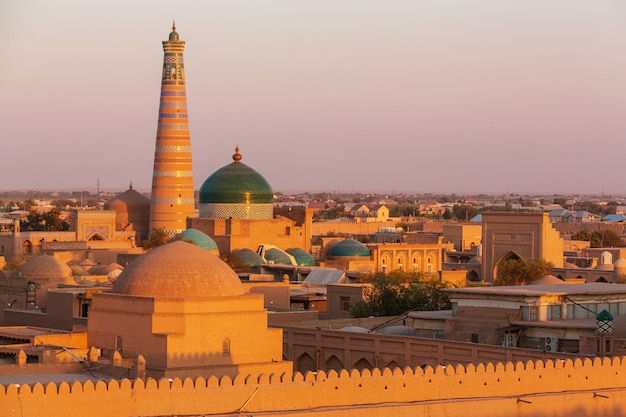 Oude stad khiva, oezbekistan.