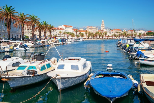 Oude stad van Split in Dalmatië, Kroatië.