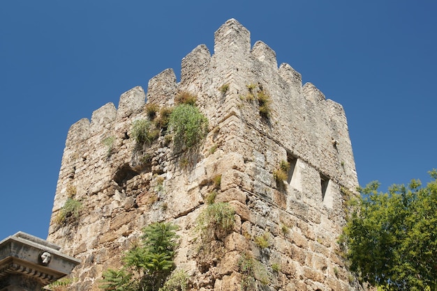 Oude stadsmuren van Antalya in Antalya Turkiye