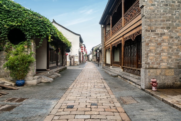 Oude stadsstraten in Nanjing, China