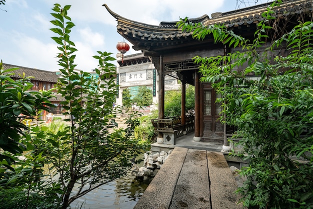 Oude stadsstraten in Nanjing, China