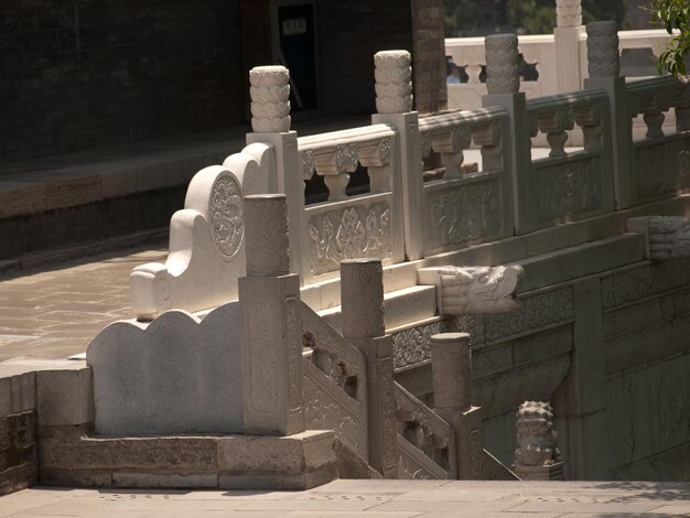 Oude stenen brug in Xian, China.