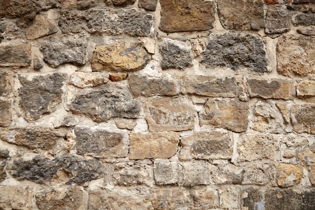 Oude stenen kasteel muur textuur achtergrond