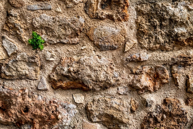 Oude stenen muur textuur bakstenen achtergrond