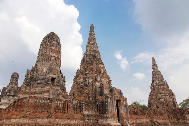 oude stoepa Buddism-tempel in Ayuthaya