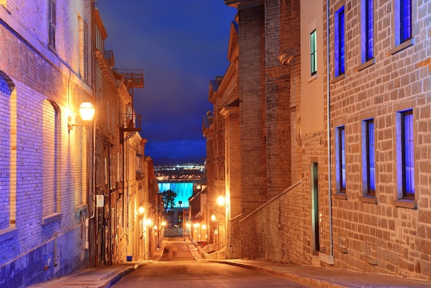 Oude straat van Quebec City