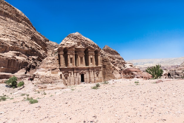 Oude tempel in Petra, Jordan