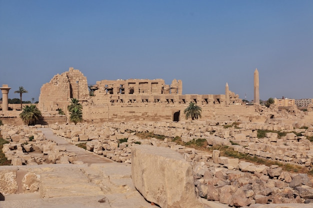 Oude tempel Karnak in Luxor, Egypte